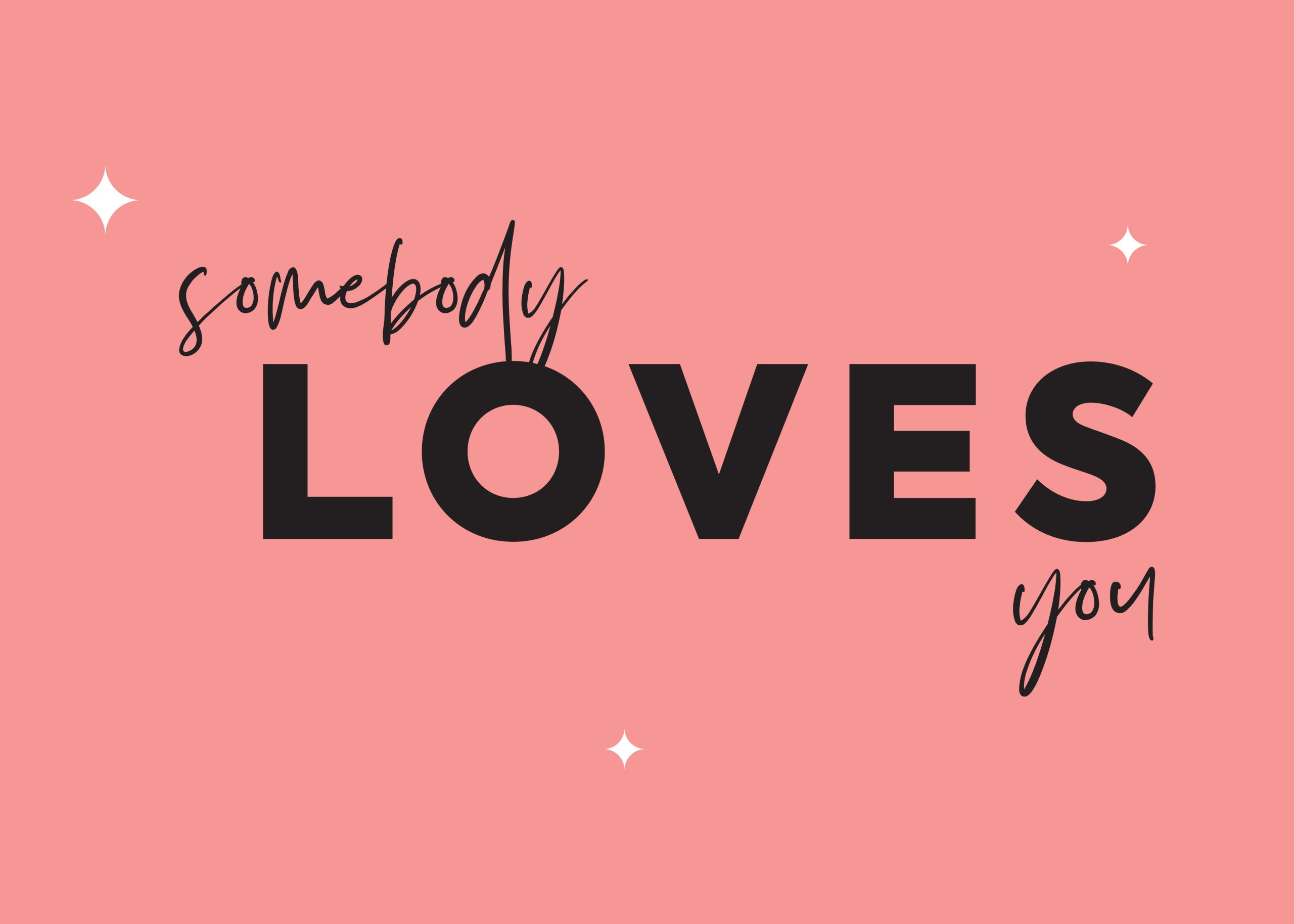Gift Card - Somebody Loves You (Pink)