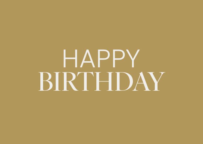 Gift Card - Happy Birthday